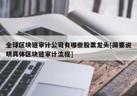 全球区块链审计公司有哪些股票龙头[简要说明具体区块链审计流程]