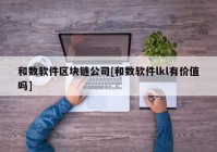 和数软件区块链公司[和数软件lkl有价值吗]